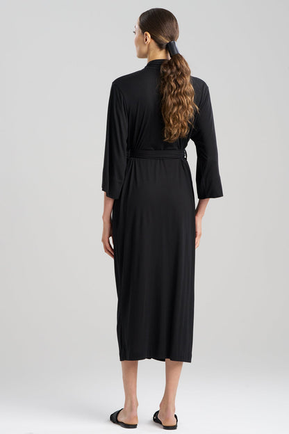 Buy Shangri-La TENCEL™ Robe in Black Online Black Natori