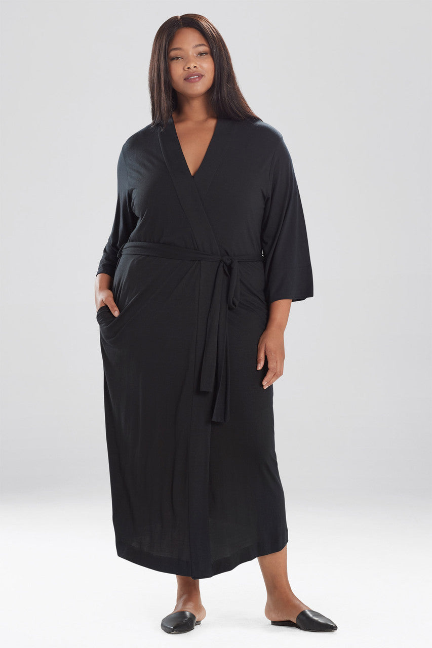 Buy Shangri-La TENCEL™ Robe in Black Online Black Natori