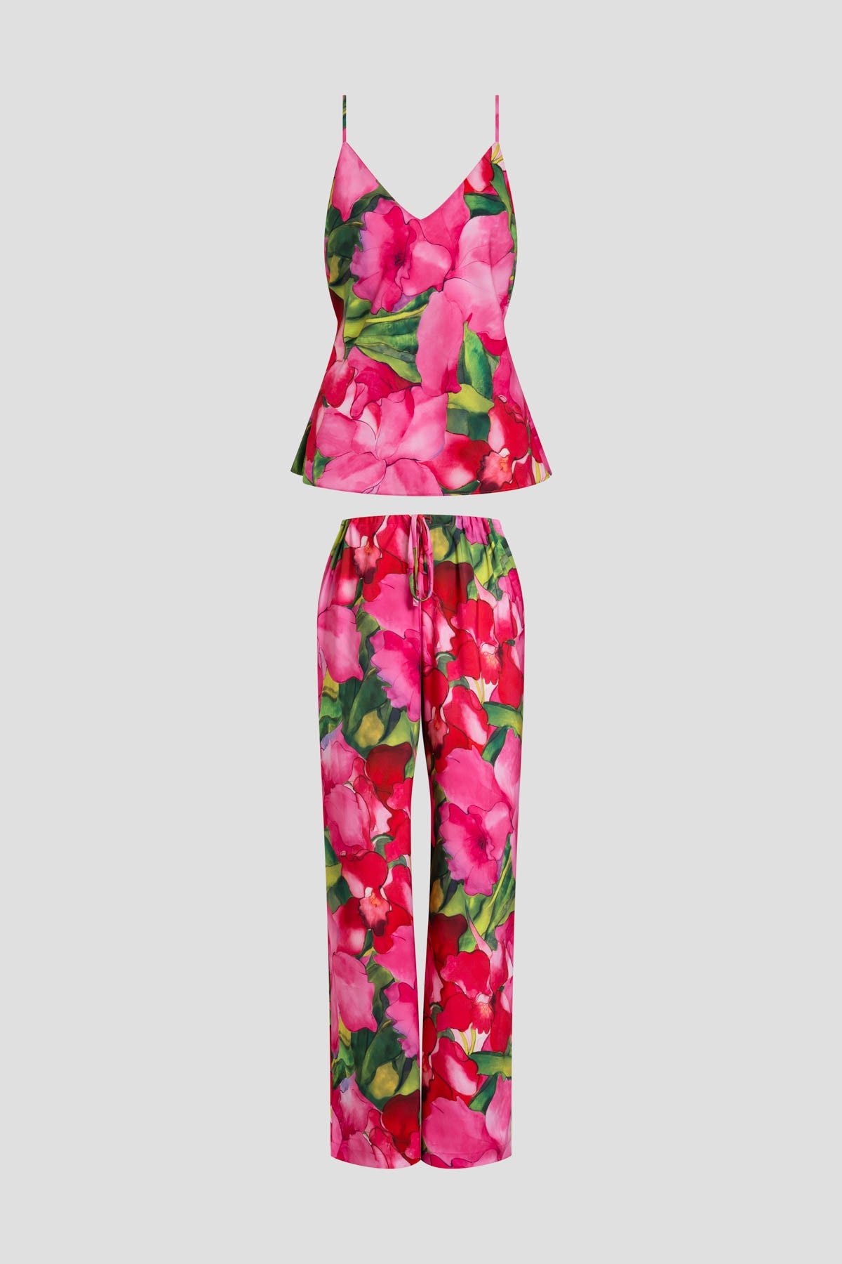 Isla Printed Satin Cami PJ Set Pink Natori