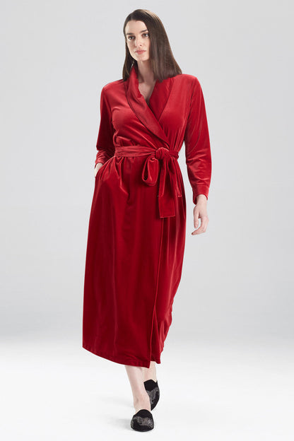 Buy Natalie Velvet Robe in Brocade Red Online Brocade Red Natori
