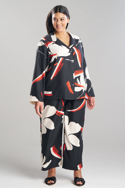 Kami Notch PJ Set Black Natori