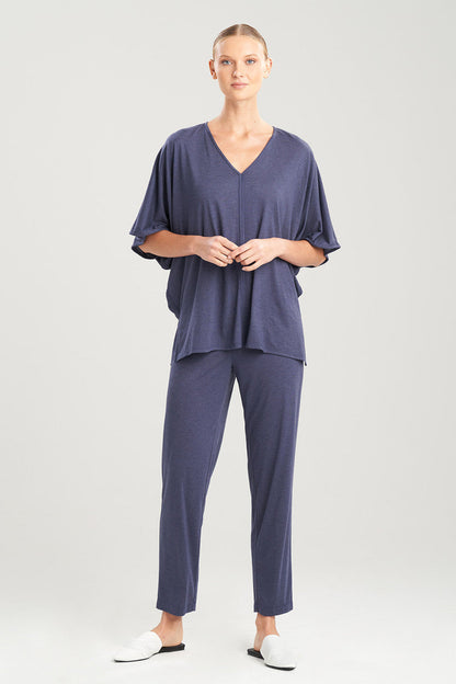 Buy Shangri-La Caftan PJ in Heather Night Blue Online Heather Night Blue Natori