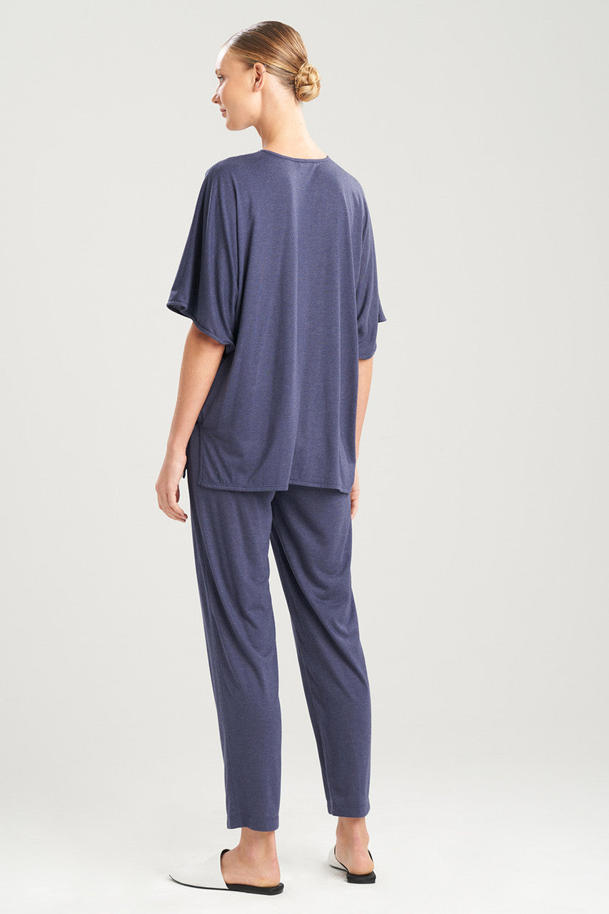 Buy Shangri-La Caftan PJ in Heather Night Blue Online Heather Night Blue Natori