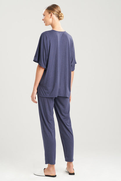 Buy Shangri-La Caftan PJ in Heather Night Blue Online Heather Night Blue Natori