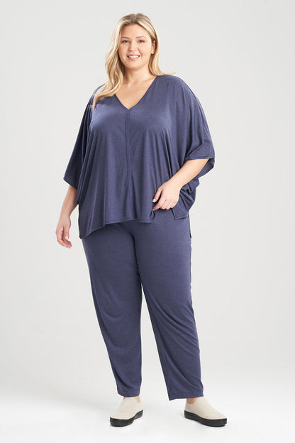Buy Shangri-La Caftan PJ in Heather Night Blue Online Heather Night Blue Natori