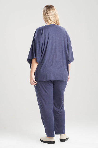 Buy Shangri-La Caftan PJ in Heather Night Blue Online Heather Night Blue Natori