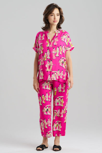 Geisha Challis Mandarin PJ Set Pink Natori