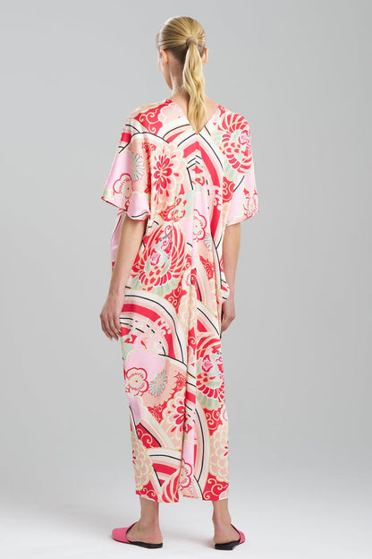 Medallion V-Neck Caftan Pink Natori