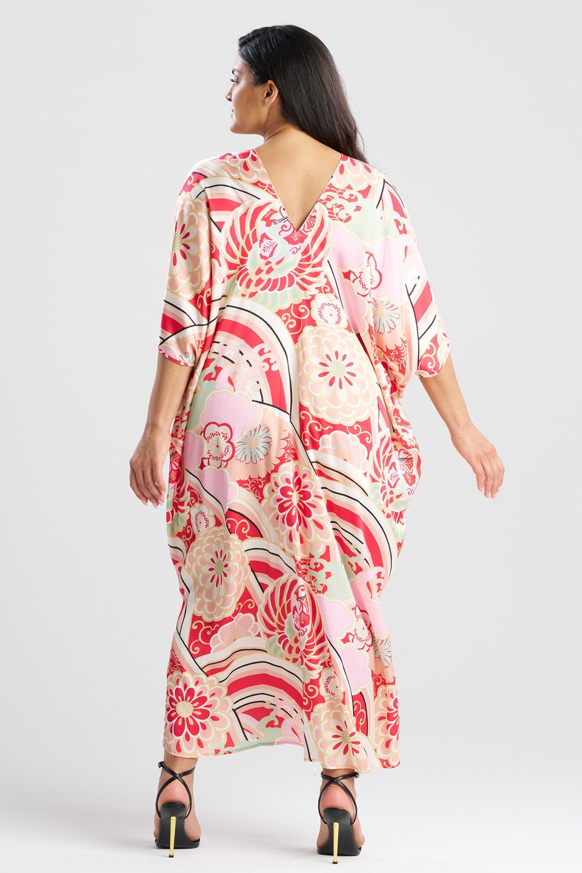 Medallion V-Neck Caftan Pink Natori
