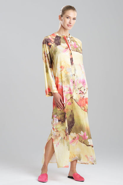 Floral Garden Zip Caftan Golden Hour Natori