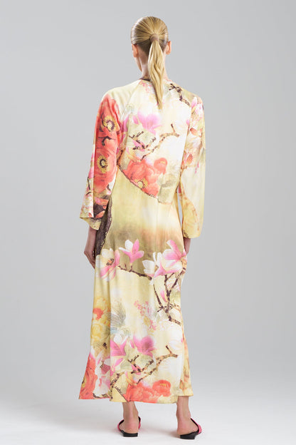 Floral Garden Zip Caftan Golden Hour Natori