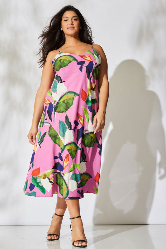 Daido Slip Dress Magenta Natori