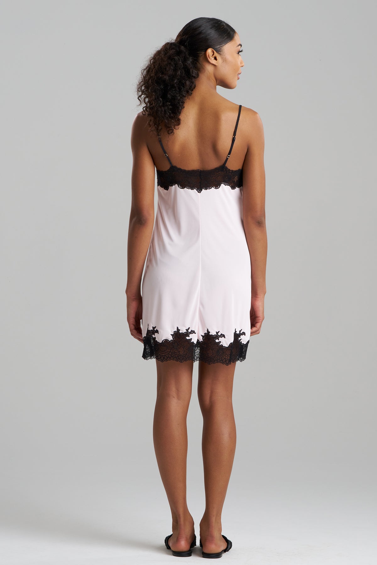 Enchant Chemise - Basics Pink/Black Natori