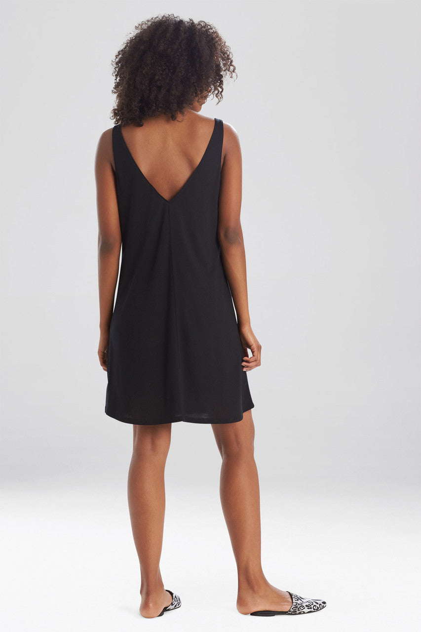 Buy Shangri-La TENCEL™ V-Neck Chemise in Black Online Black Natori