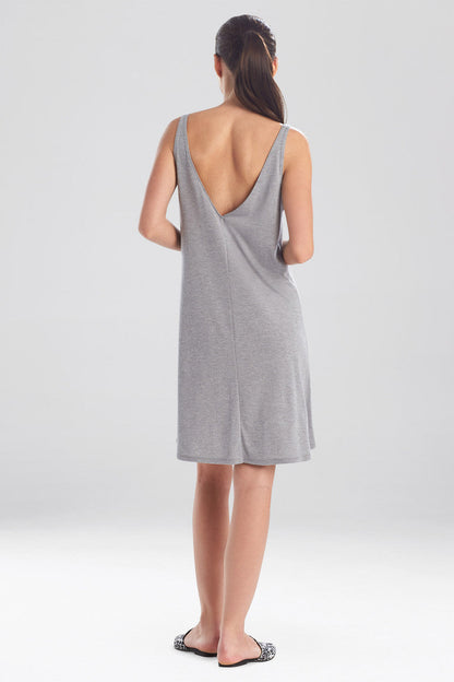 Buy Shangri-La TENCEL™ V-Neck Chemise in Heather Grey Online Heather Grey Natori