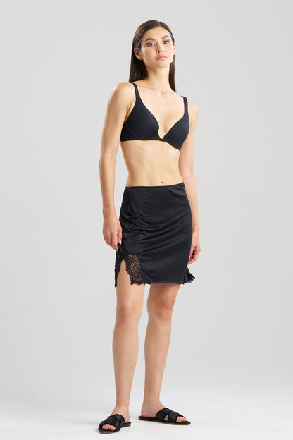 Buy Body Doubles Lace Applique Half Slip in Black Online Black Natori