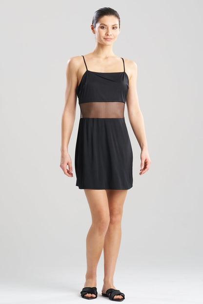 Gisele Mesh Chemise Black Natori