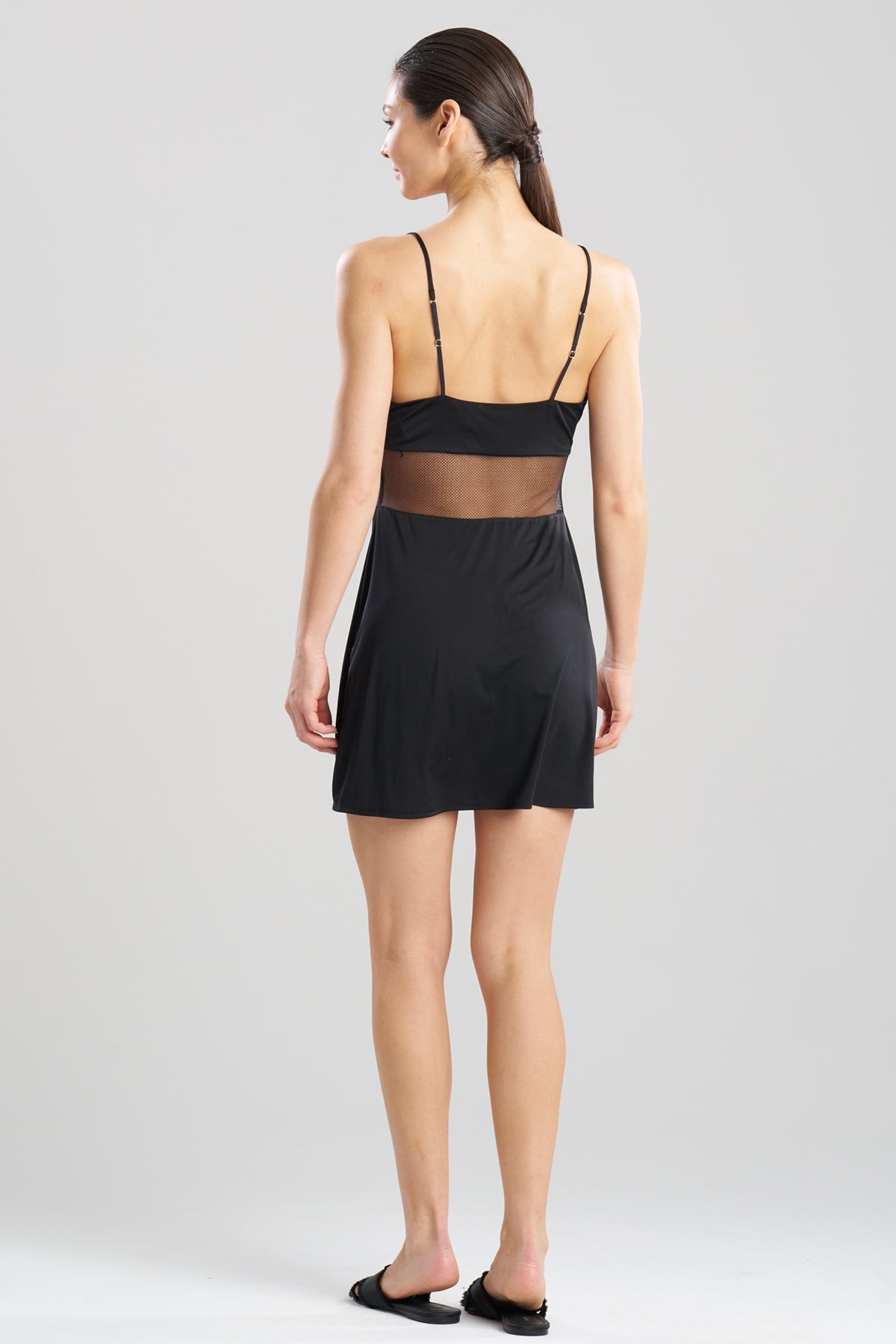 Gisele Mesh Chemise Black Natori