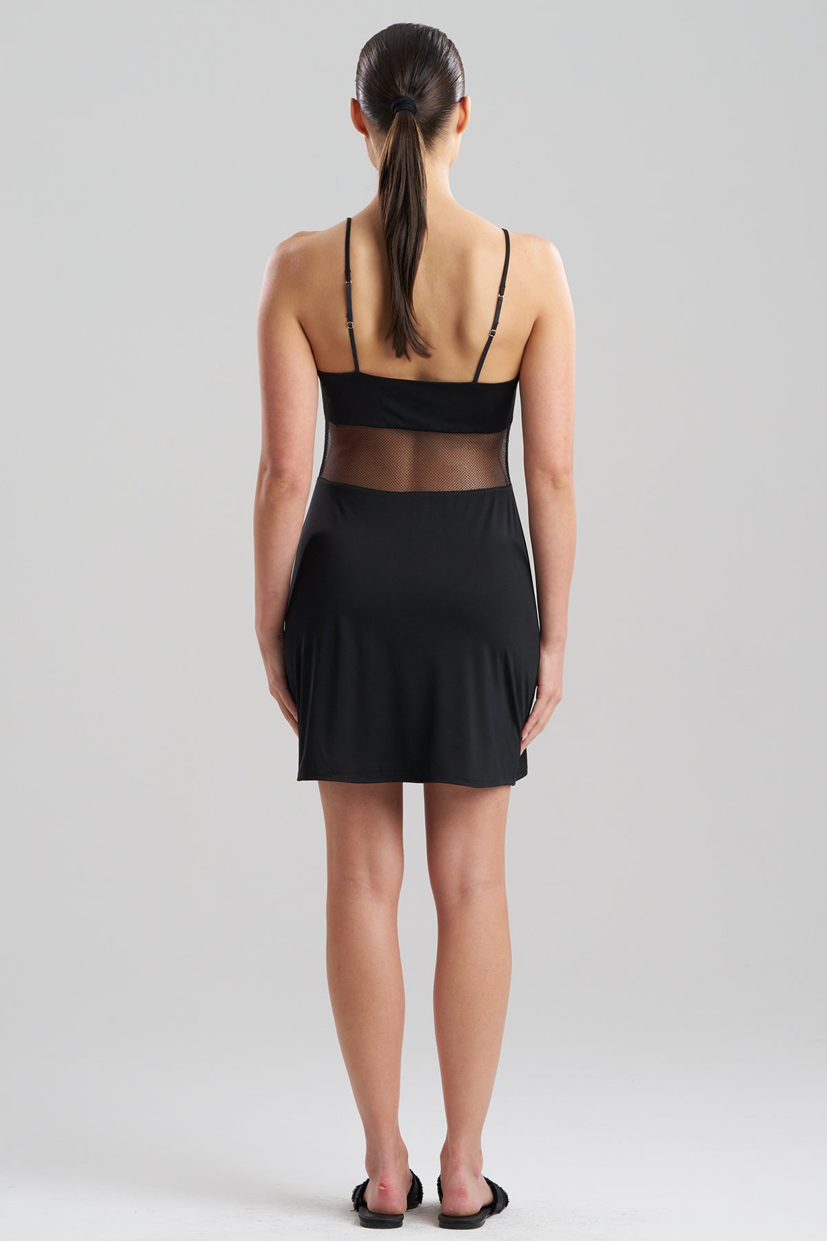 Gisele Mesh Chemise Black Natori