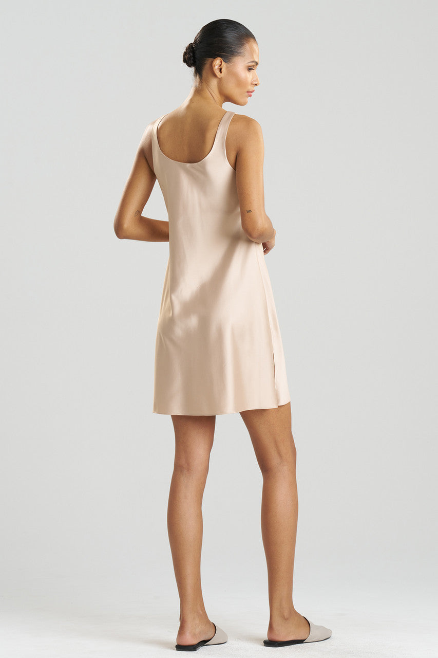 Buy Glamour Slit Chemise in Café Online Café Natori