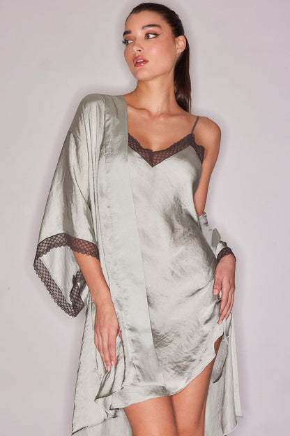 Buy Ashley Icon Lace Chemise in Celadon Online Celadon Natori
