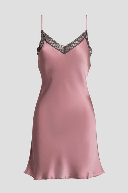 Ashley Icon Lace Chemise Tea Pink Natori