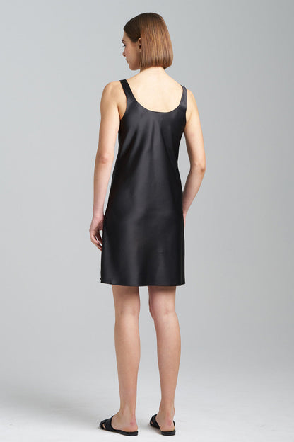 Buy Glamour Slit Chemise in Black Online Black Natori