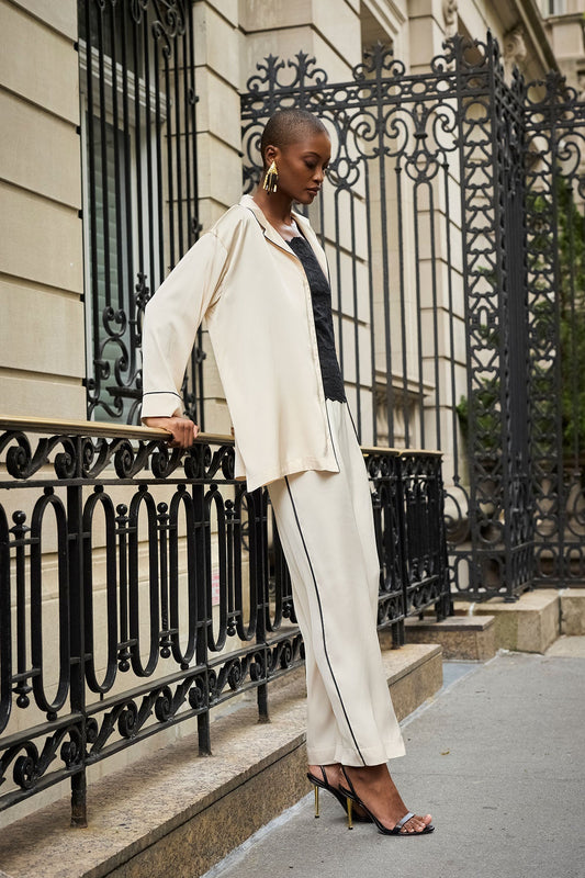 Satin Essentials Wide Leg Pants Wheat Natori