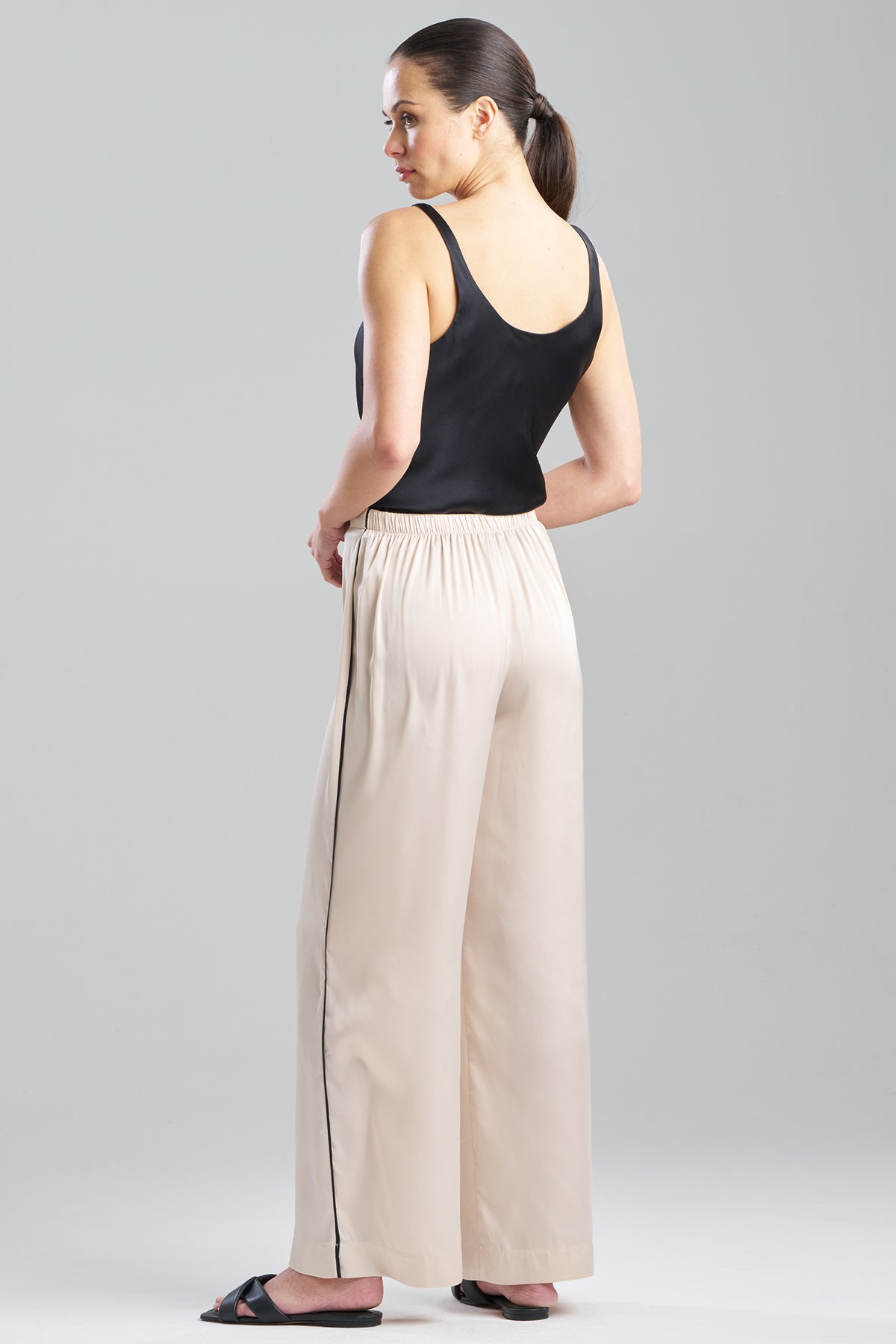 Satin Essentials Wide Leg Pants Wheat Natori