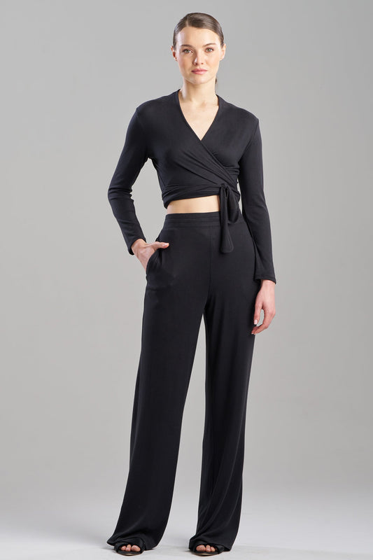 Bliss Essentials Wide Leg Pants Black Natori