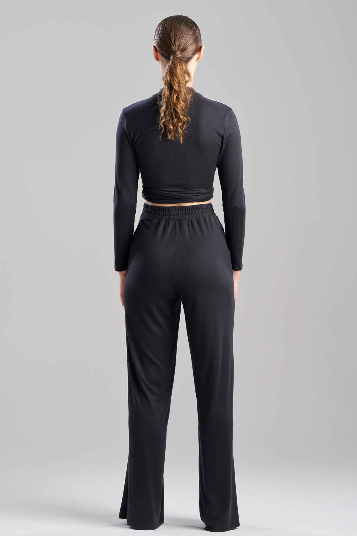Bliss Essentials Wide Leg Pants Black Natori