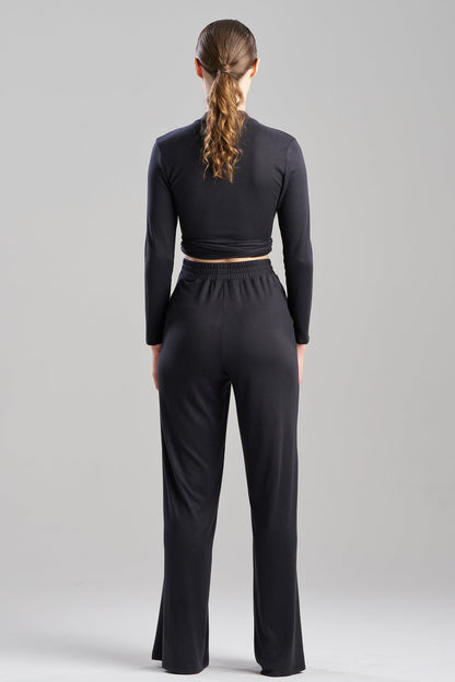 Bliss Essentials Wide Leg Pants Black Natori