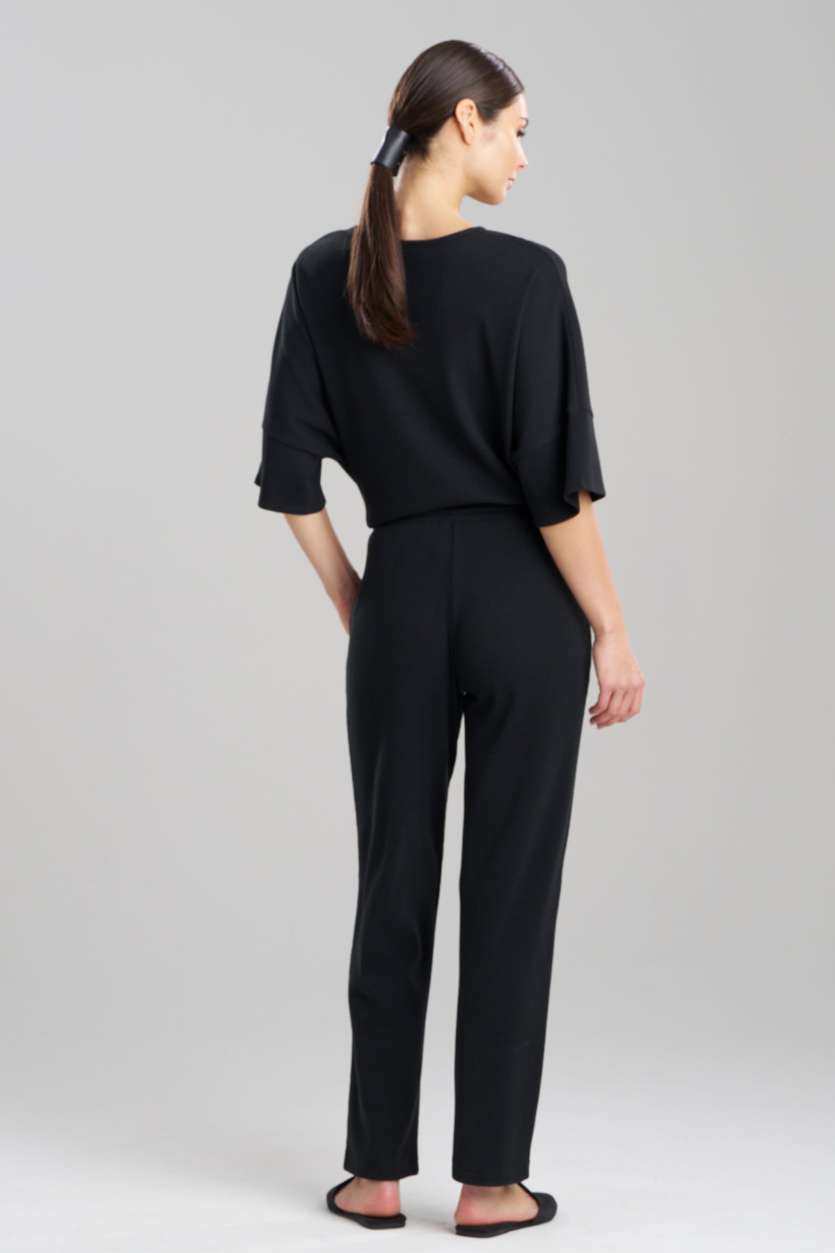 Tranquility Waffle Tapered Pants Black Natori