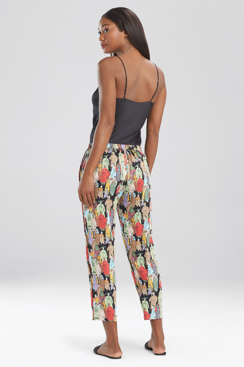 Buy Dynasty Cropped Pants in Black Online Black Natori