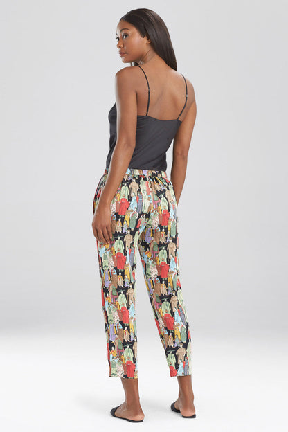 Buy Dynasty Cropped Pants in Black Online Black Natori