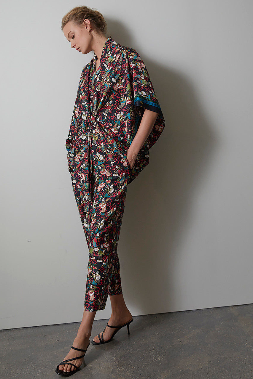 Buy Tea Garden Pants in Black Multi Online Black Multi Natori
