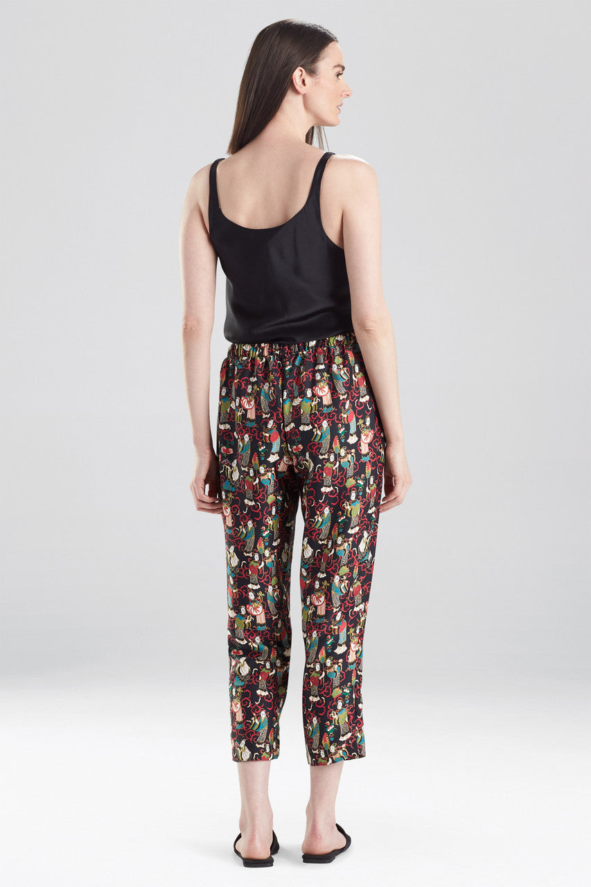 Buy Tea Garden Pants in Black Multi Online Black Multi Natori