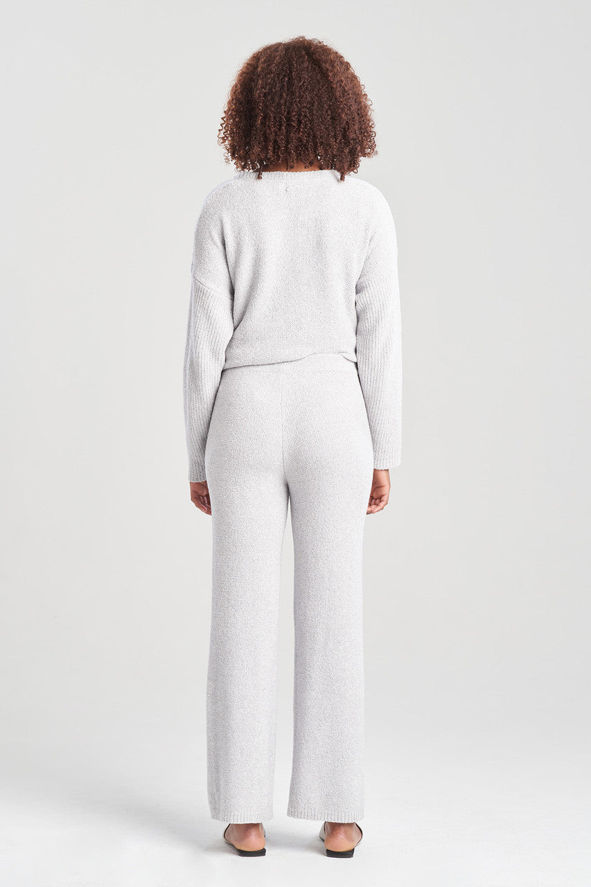 Buy Aura Heather Chenille Straight Leg Pants in Dove Grey Online Dove Grey Natori