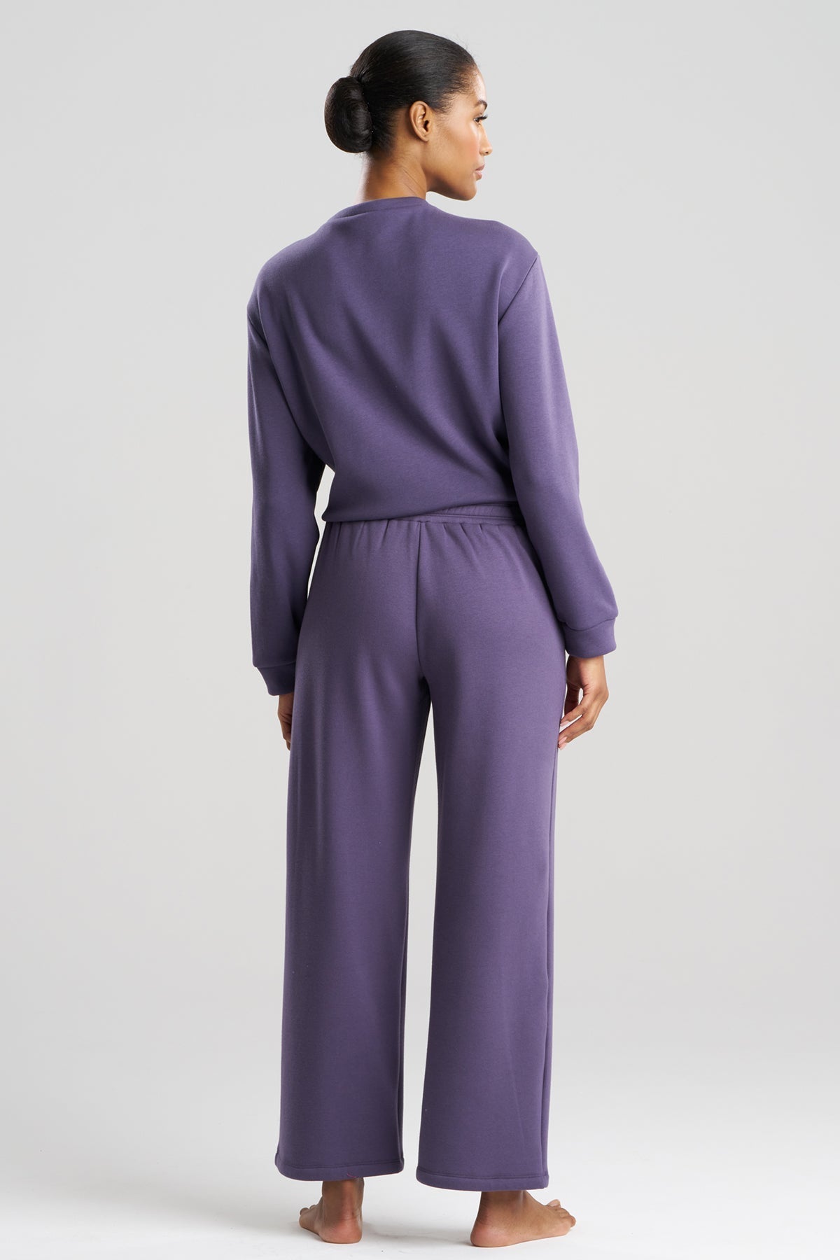 Nova Cozy Brushed Knit Everywhere Straight Leg Pants Twilight Blue Natori