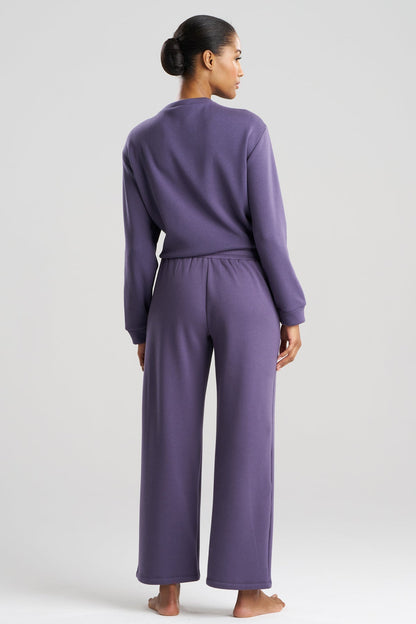 Nova Cozy Brushed Knit Everywhere Straight Leg Pants Twilight Blue Natori