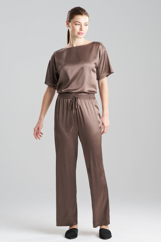 Buy Glamour Straight Leg Pants in Taupe Online Taupe Natori