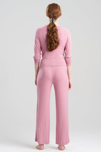 Skye Rib Ease Pants Tea Pink Natori