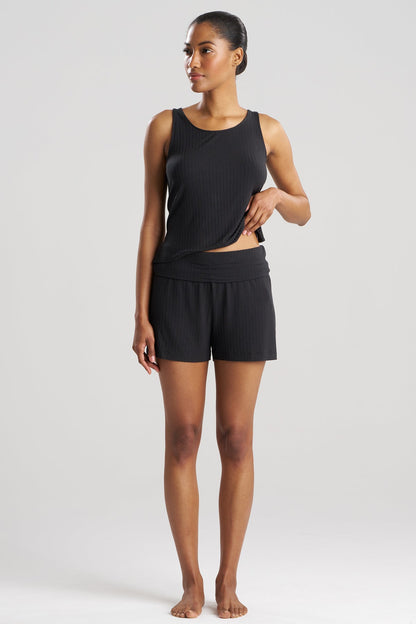 Skye Rib Ease Shorts Black Natori