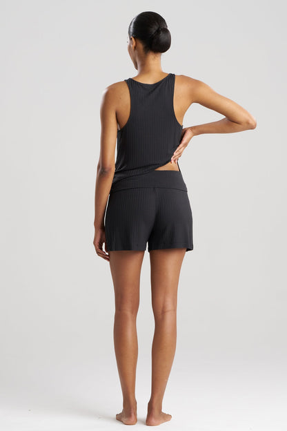 Skye Rib Ease Shorts Black Natori