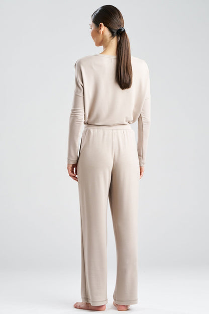 Kaia Terry Everywhere Straight Leg Pants Amaretto Natori