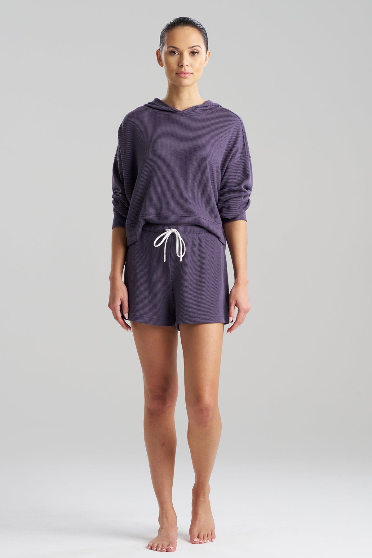 Mila Waffle Everywhere Shorts Twilight Blue Natori