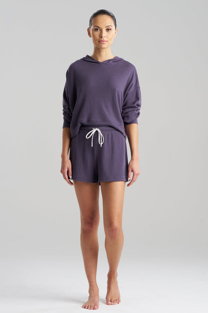 Mila Waffle Everywhere Shorts Twilight Blue Natori