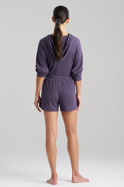 Mila Waffle Everywhere Shorts Twilight Blue Natori