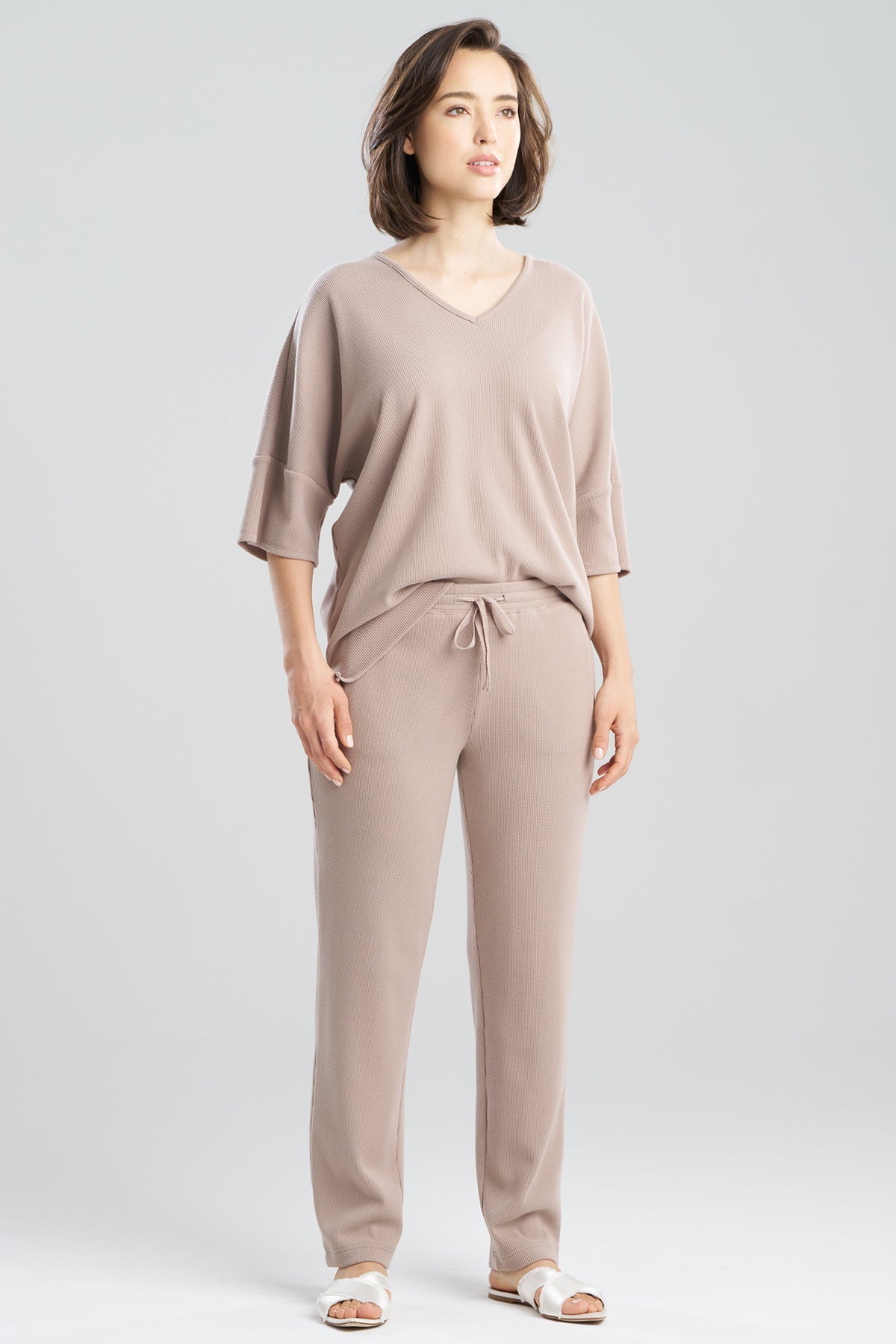 Tranquility Waffle Tapered Pants Mink Natori
