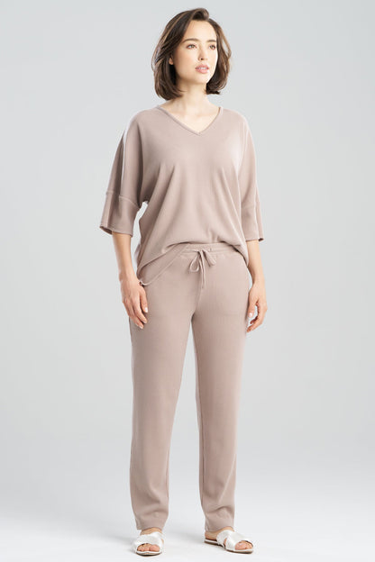 Tranquility Waffle Tapered Pants Mink Natori